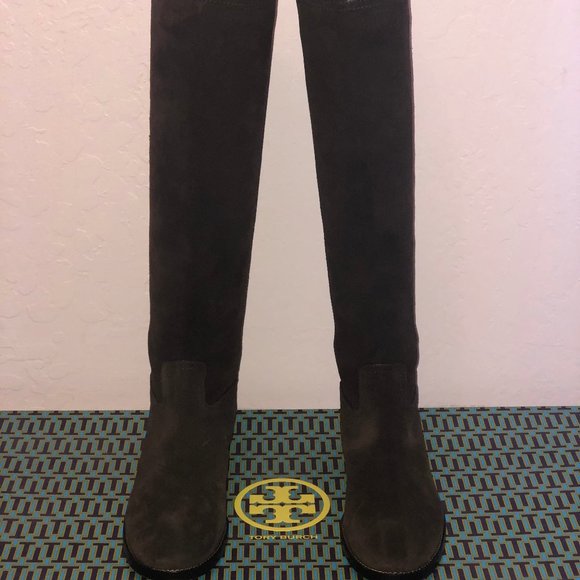 NEW IN BOX*Tory Burch Simone Brown Suede Boots